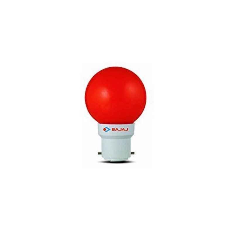 Bajaj 0.5W DECO Ping Pong Night LED Lamp Red (Pack of 8)
