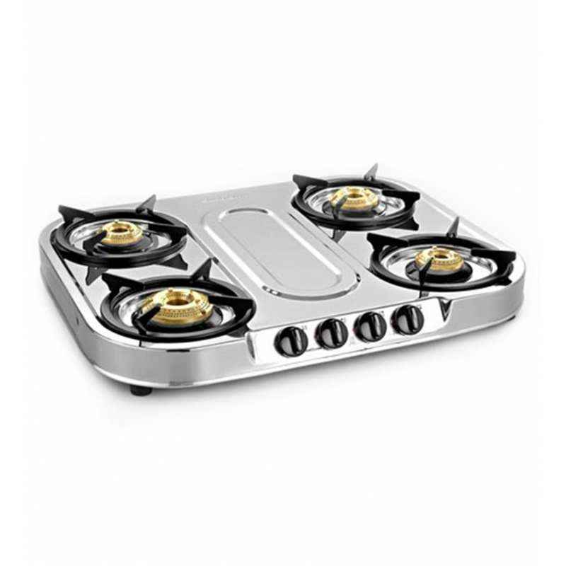 Sunflame Spectra Plus 4 Burner Stainless Steel Gas Stove