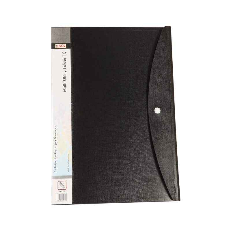 Saya Black Multi Utility Folder, Dimensions: 250 x 20 x 350 mm (Pack of 2)