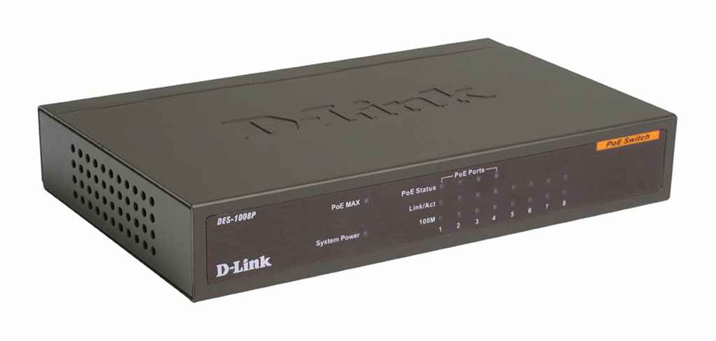 Buy D-Link 1000Mbps 8 Port Gigabit Ethernet PoE Switch, DGS-1008P Online At  Price ₹5099