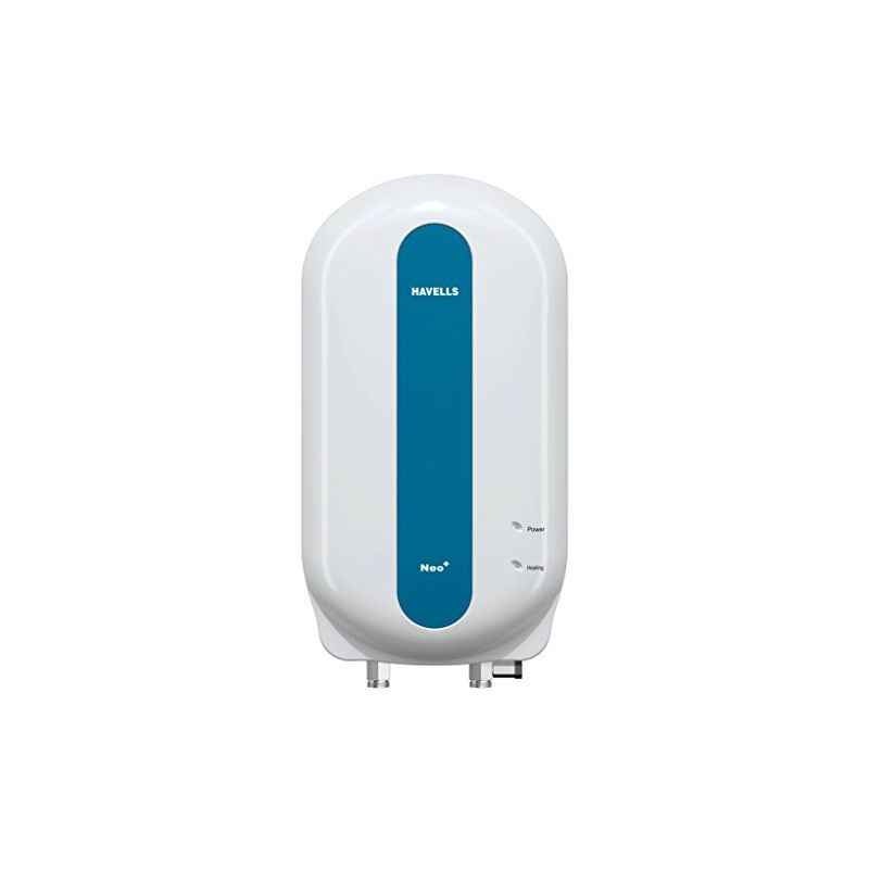 Havells 3 Litre IP White & Blue NEO PLUS Instant Water Heater, GHWENDPWH003