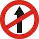 Asian Loto 3 mm Traffic No-Entry Safety Sign, ALC-SGN-36-900