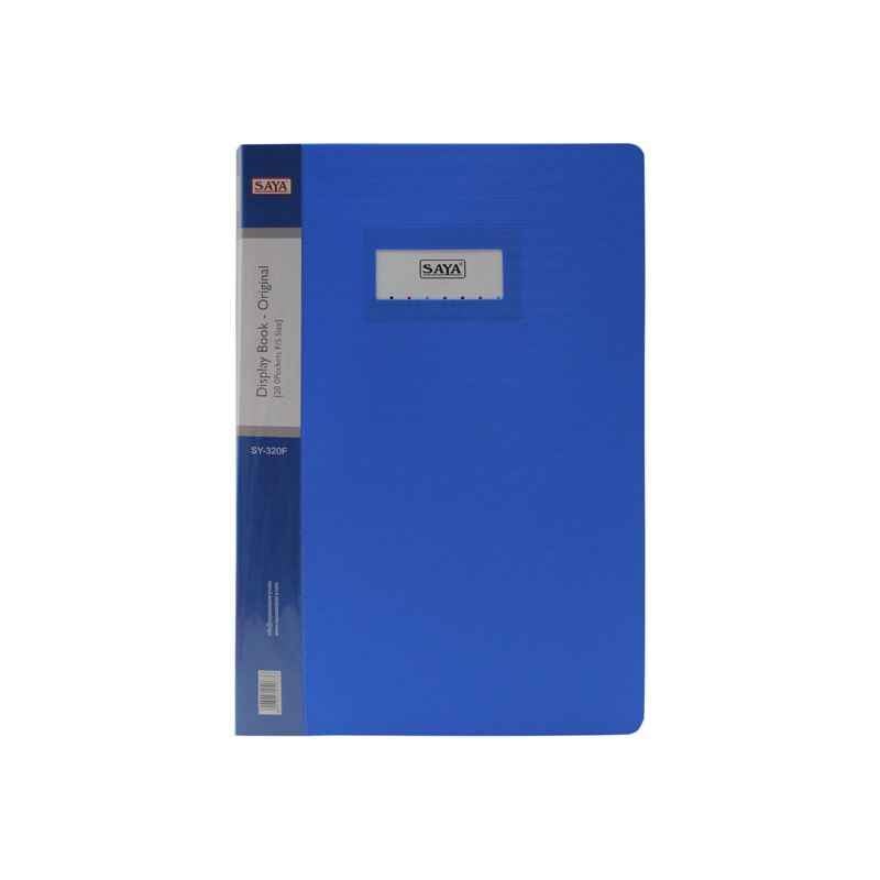 Saya Royal Blue Display Book 20 Pockets F/C, Dimensions: 240 x 20 x 355 mm (Pack of 2)