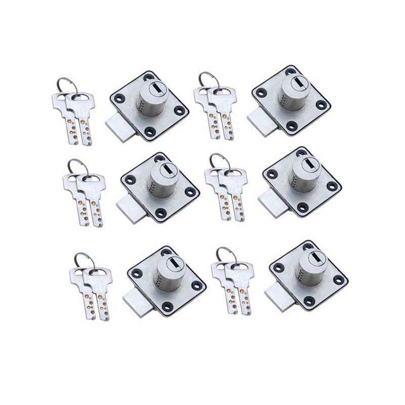 Smart Shophar 30mm Zinc Silver Queen Multipurpose Locks, 54216-MPLQ-SL30-P6 (Pack of 6)