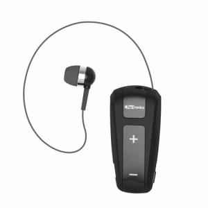 Portronics Harmonics klip Black Retractable In-Ear Earphones For Music & Calls, POR 693