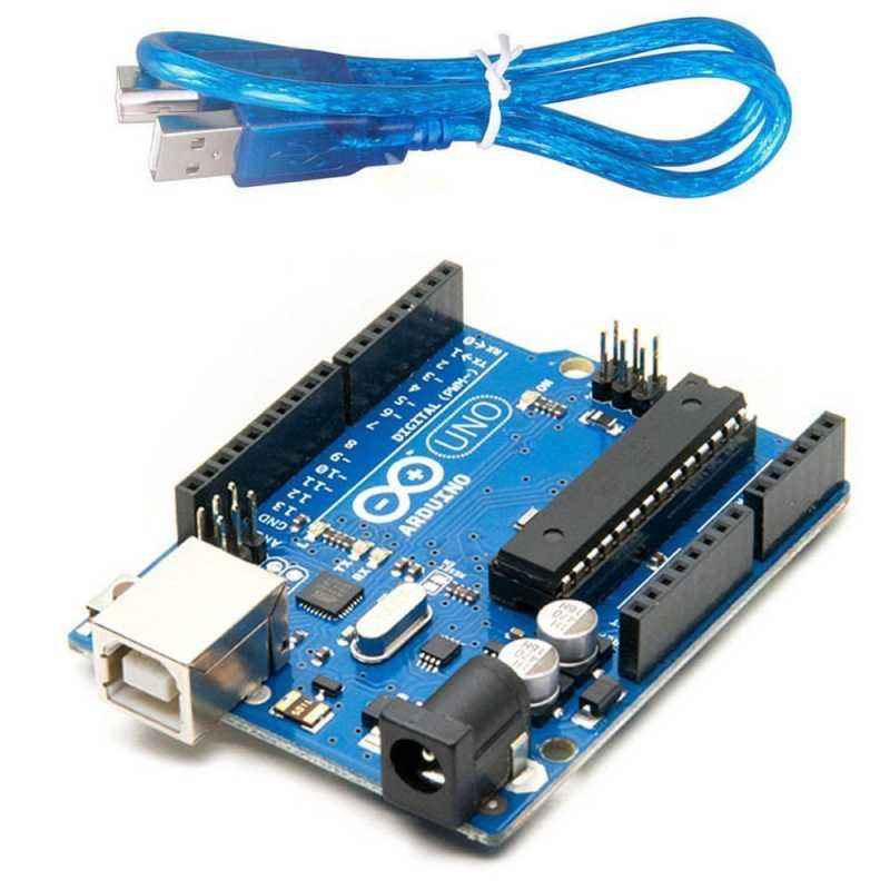 Electrobot UNO R3 ATmega328P Microcontroller Board with 1 Feet USB Cable