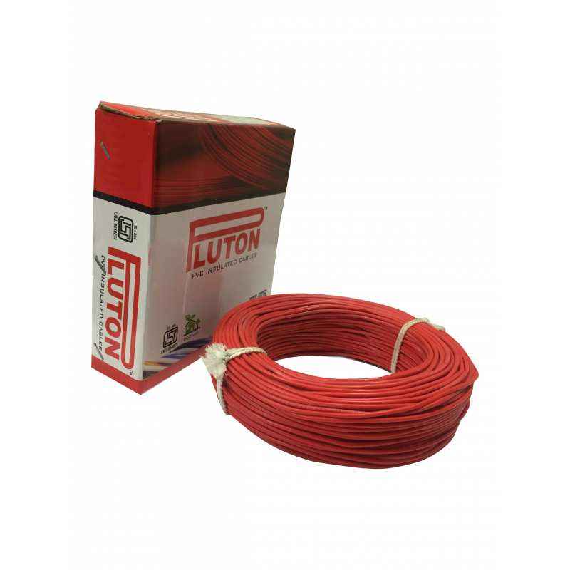 Pluton 0.75 Sq mm Red PVC Insulated Wire