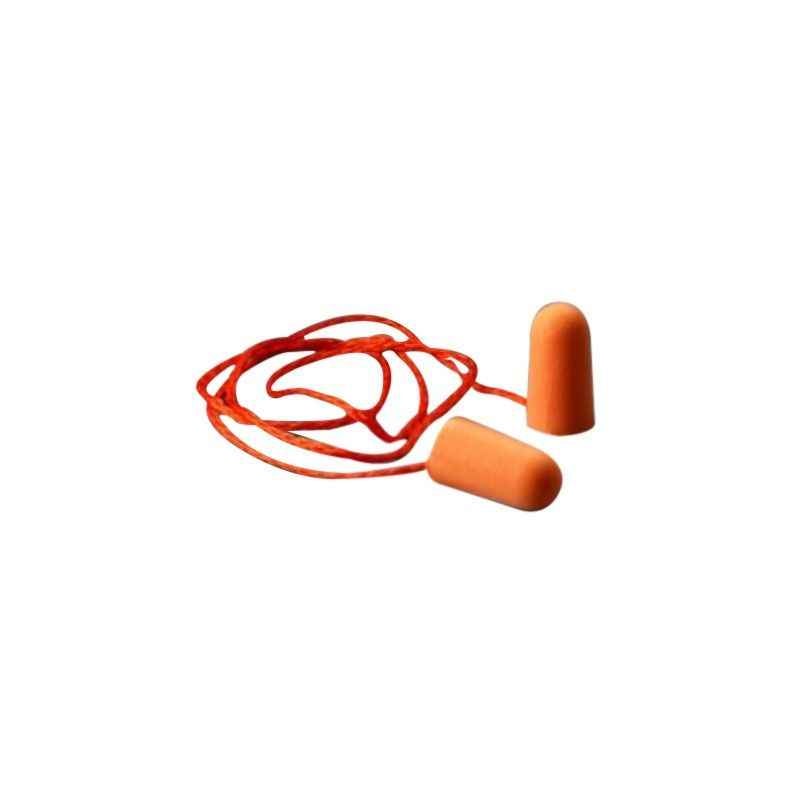 3M 29dB Corded Foam Orange Ear Plugs, 1110 (Pack of 50)