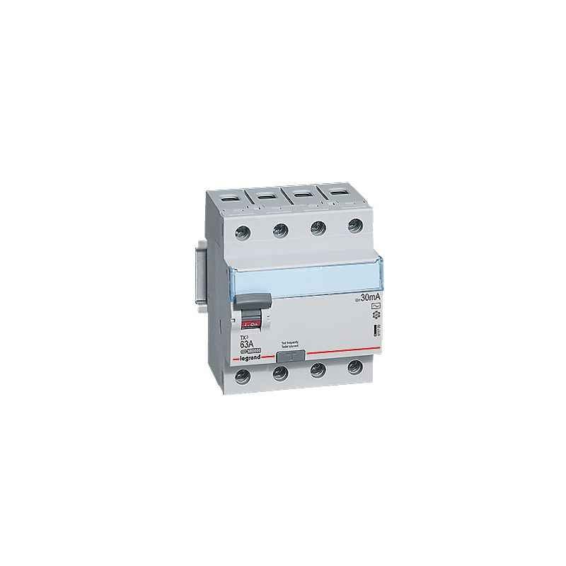 Legrand 63A DX³ 4 Pole RCCBs for AC Applications, 4118 78