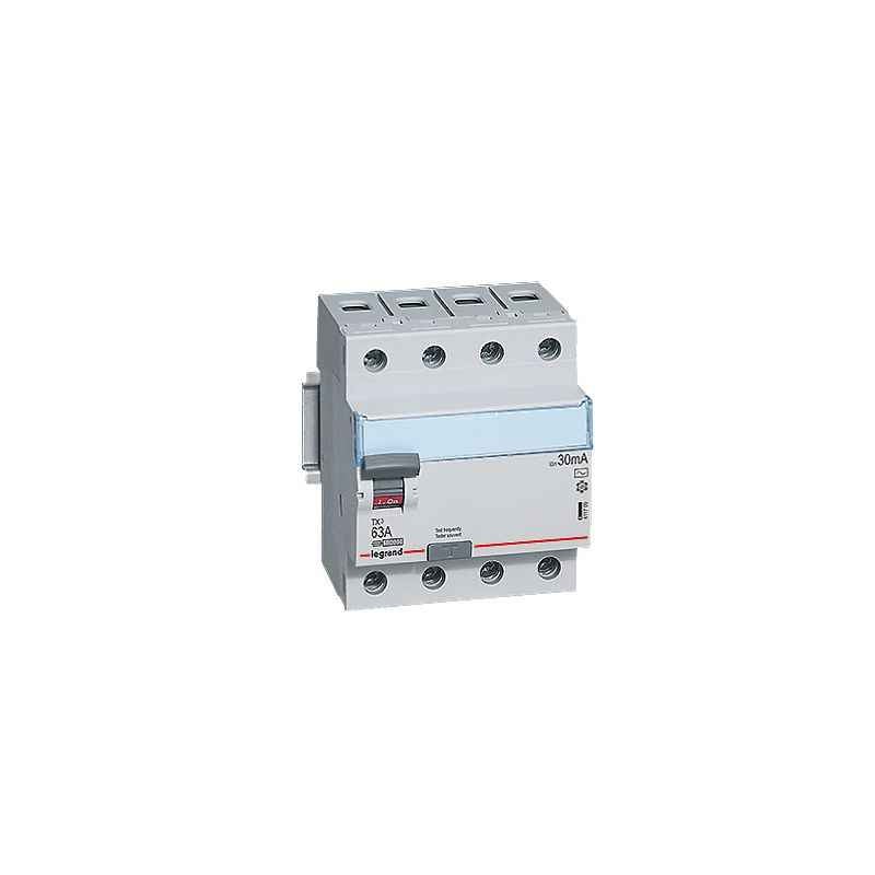 Legrand 80A DX³ 4 Pole A-S RCCBs for AC Applications, 4118 94