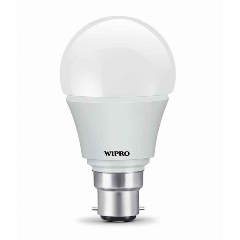 Wipro Garnet 7W B-22 White LED Bulbs, N70001 (Pack of 2)