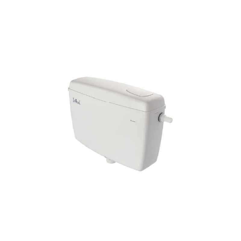 Parryware Slimline Tip Top Single Flush White Plastic Cistern, E8303