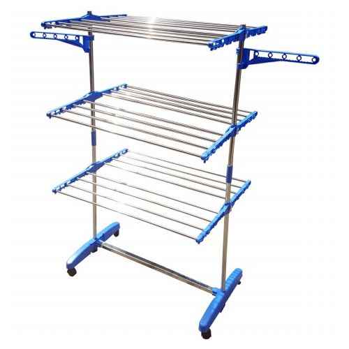 Stainless Steel Cloth Drying Stand For Balcony, 6, Model Name