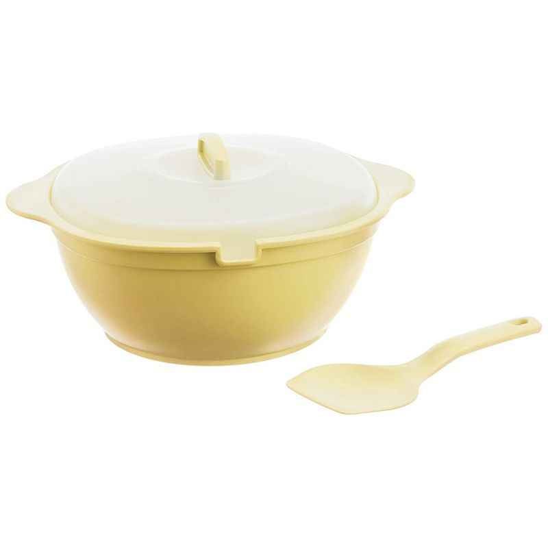 Signoraware Lemon Yellow 1.8 Litre Big Cook N Serve Bowl (Pack of 2) 218