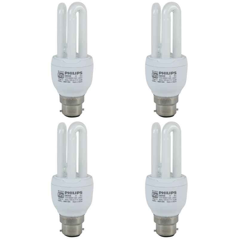 Philips 11W CFL (Pack of 4)