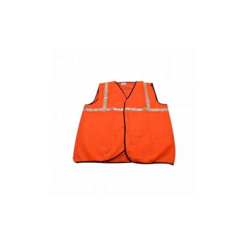 Prenav Orange Safety Jacket, Tape Size: 1 Inch
