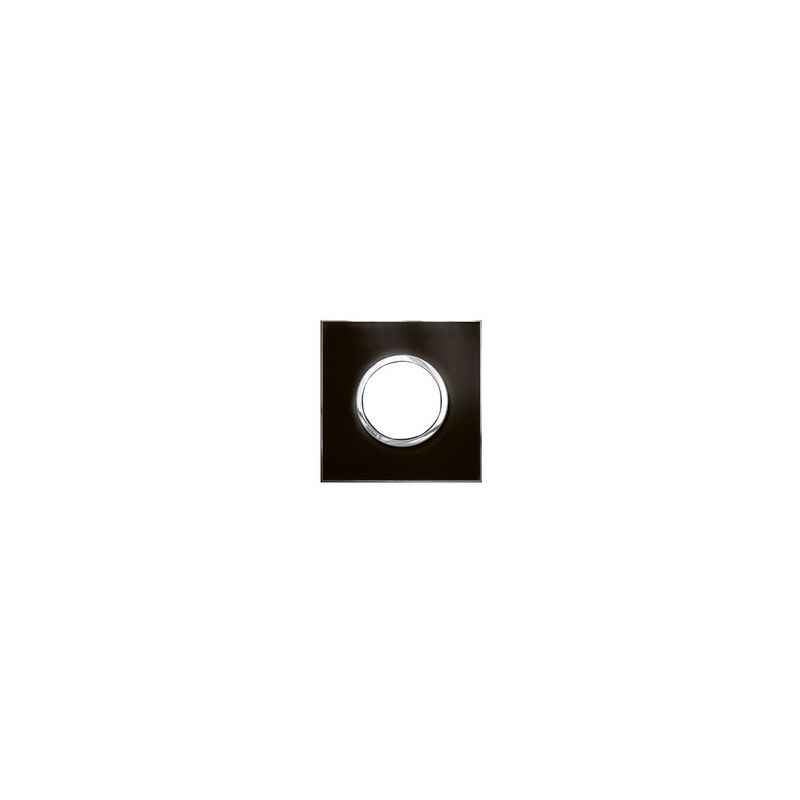 Legrand Arteor 2 Module Mirror Finish Taupe Round Cover Plate With Frame, 5763 05