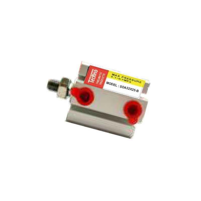 Techno 80x30mm SDA Male-Female Non Magnetic Double Acting Cylinder