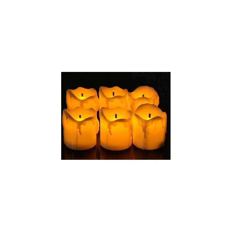 VRCT Battery Operated Flameless LED Candle Tea Light (Pack of 5)