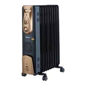 Havells OFR 2400W Black 9 Fin Oil Filled Radiator with Fan