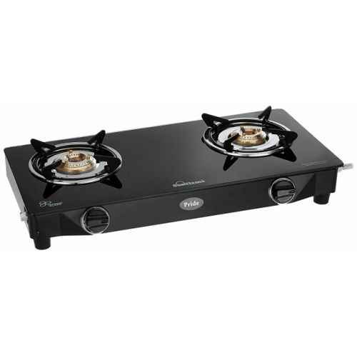 sunflame gt pride glass top 4 brass burner gas stove