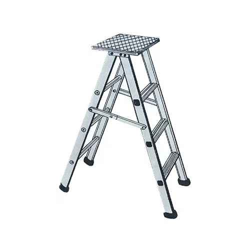 Liberti 1412 Aluminum 12 Feet Step Ladder (Silver) 