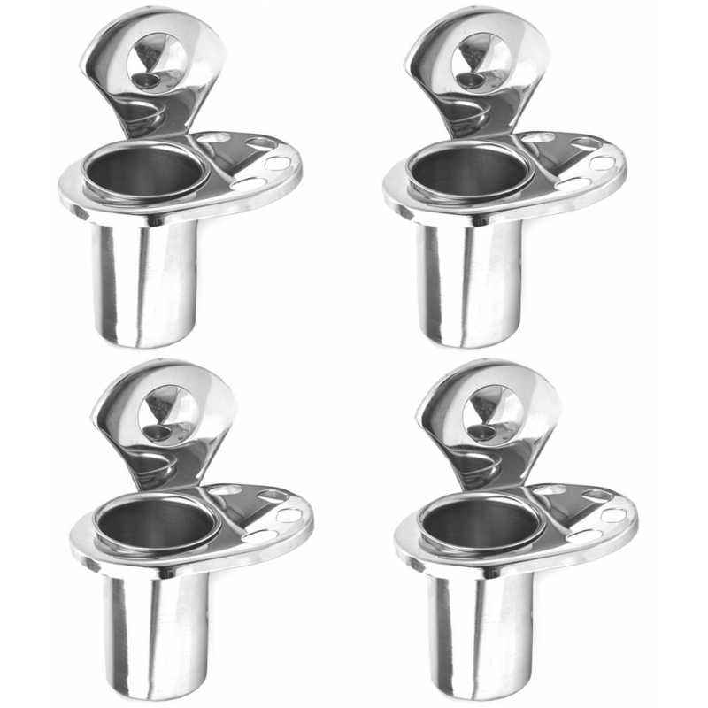 Abyss ABDY-1130 Glossy Finish Stainless Steel Tooth Brush Holder (Pack of 4)