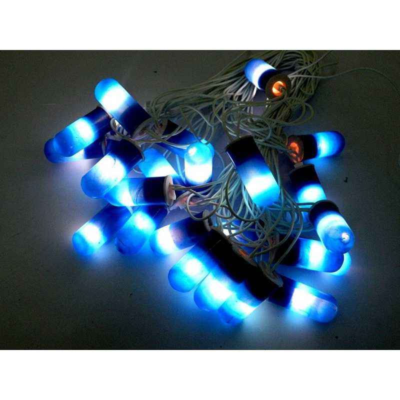 Jaz Deals 25 ft Blue Decorative Capsule Shaped LED Light
