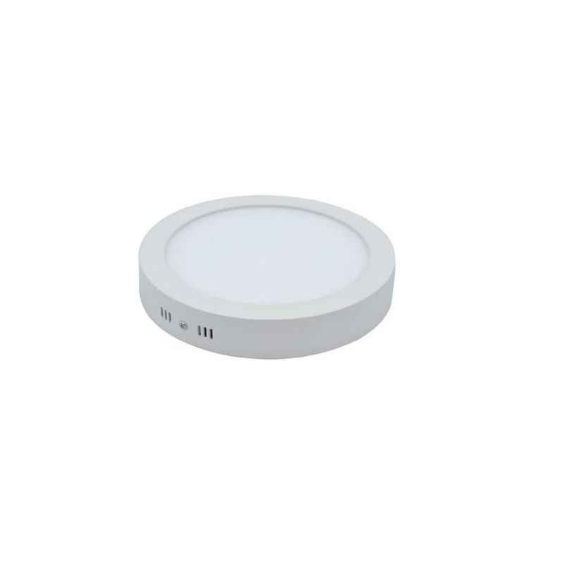 Dev Digital 8W A-max Round Warm White Surface Panel Lights, 6500 K (Pack of 8)