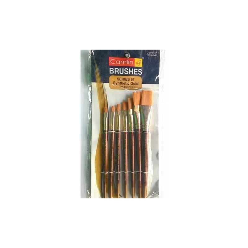 Camlin Series 67 Flat Synthetic Gold Paint Brush, 2067763