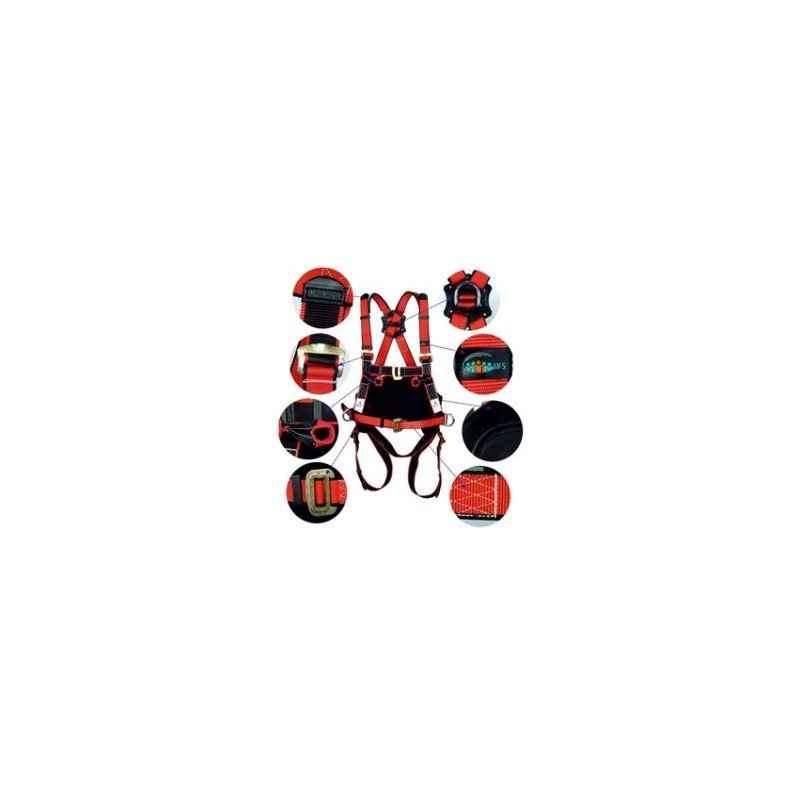 Buy UFS Red & Black Full Body Safety Harness without Lanyard, USP 126  Online At Price ₹2138