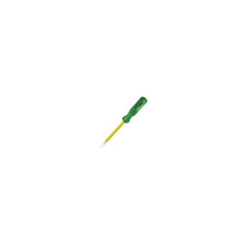 Ajay Flat Tip Screw Drivers (Green Handle) (Pack of 10) Size: 5x100mm