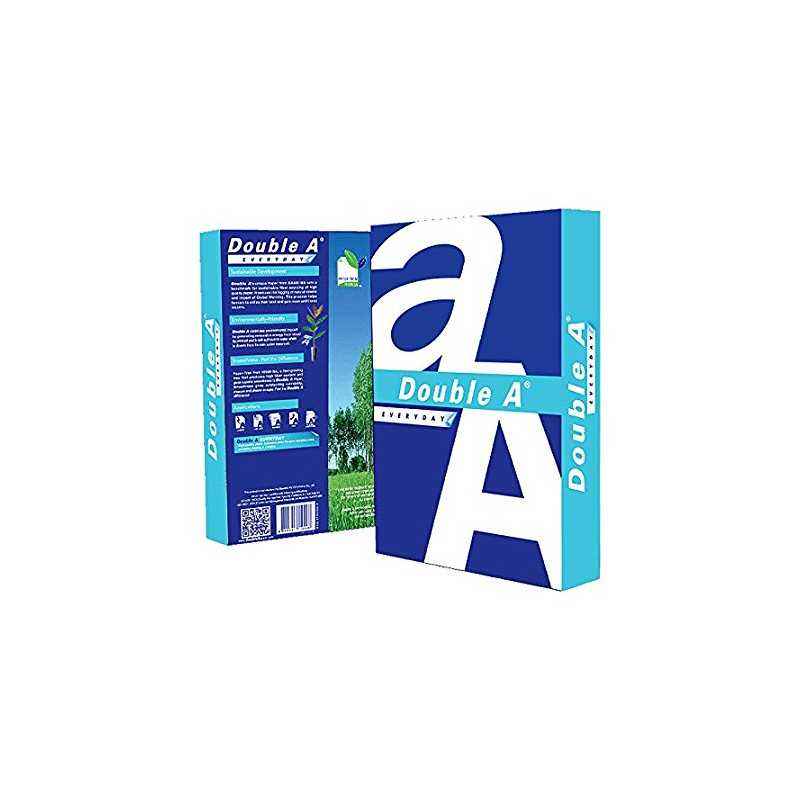 Double A 70 GSM A4 Size White Copier Paper (Pack of 5)