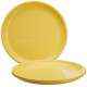 Signoraware Lemon Yellow Round Full Plate, 235 (Pack of 3)