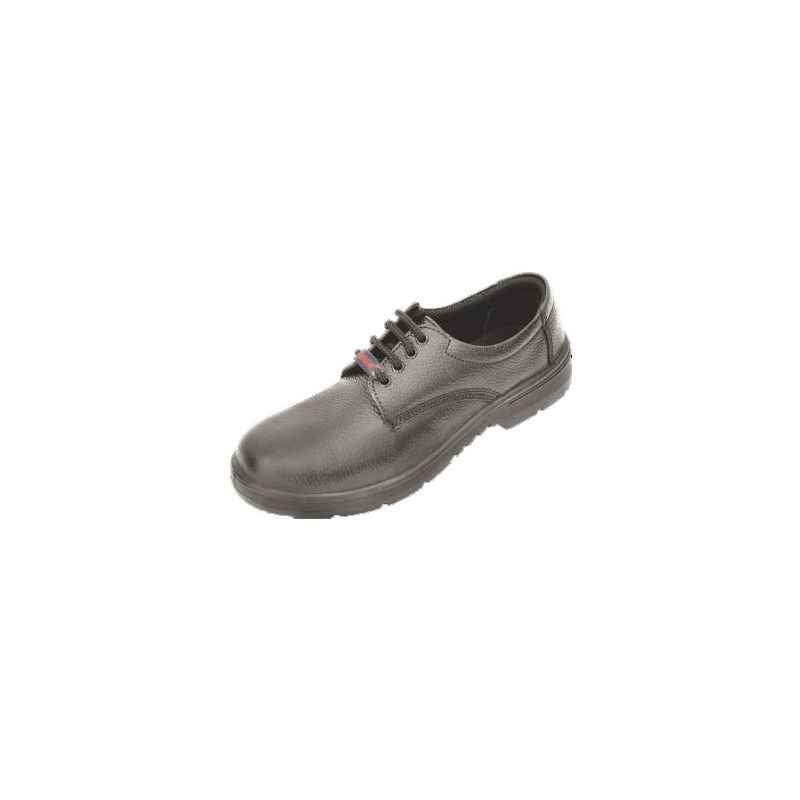 Aktion Safer SA-1104 Black Steel Toe Work Safety Shoes, Size: 12