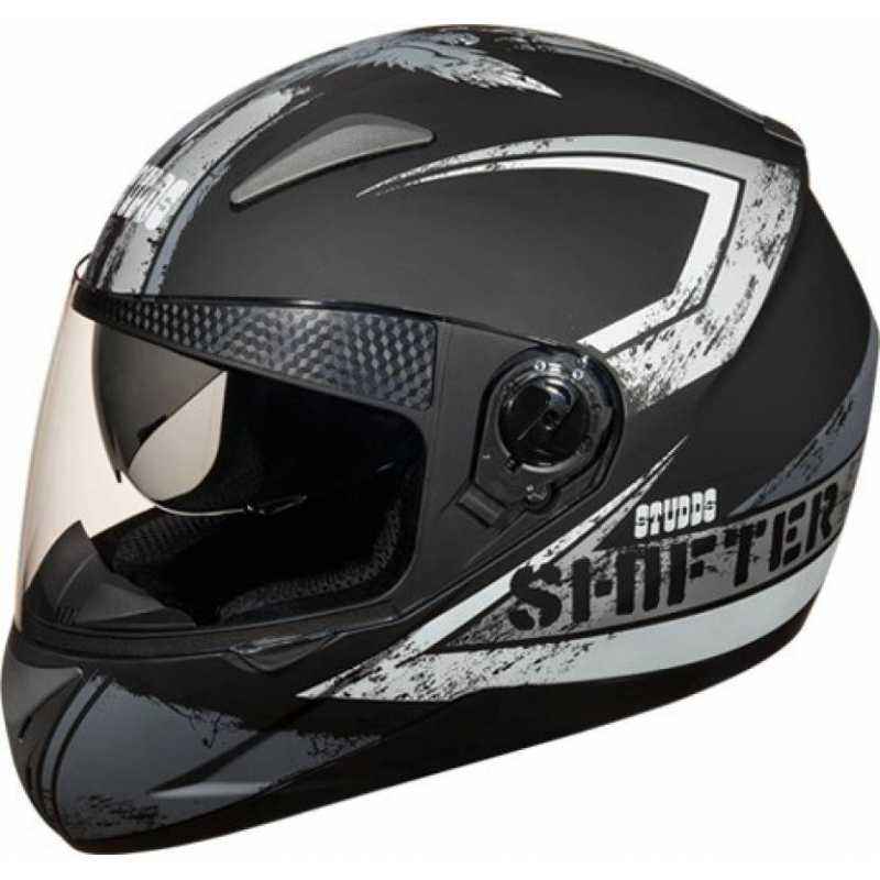 Studds Shifter D1 Motorsports Grey Full Face Helmet, Size (Large, 580 mm)
