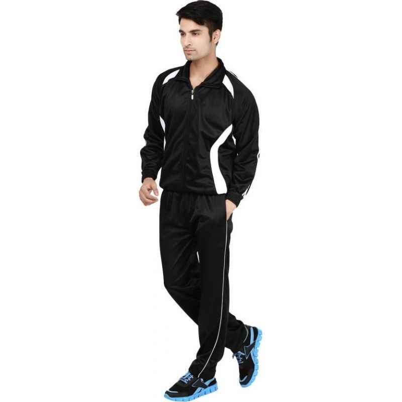 VDG T030 Black Sportswear Tracksuit, Size: 46