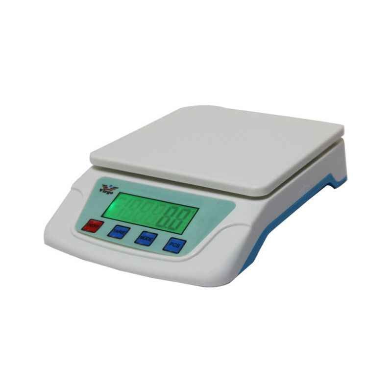 Virgo TS-200 White Digital Jewelry & Kitchen Weighing scale, Capacity: 6 kg