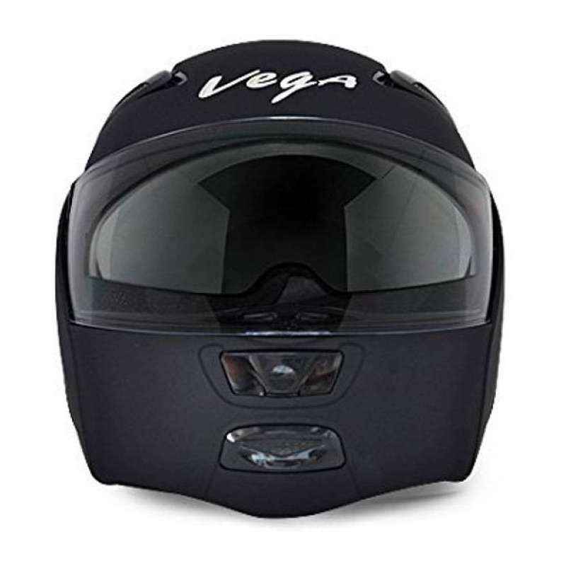 Vega Boolean Black Full Face Helmet, Size (Medium, 580 mm)