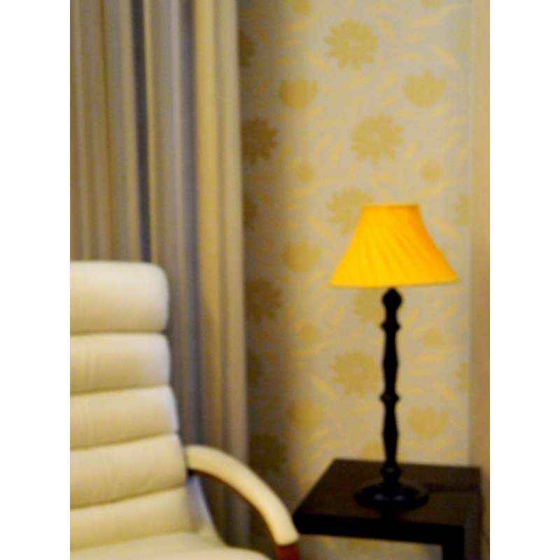 Tucasa Table Lamp with Pleated Shade, LG-109, Weight: 800 g
