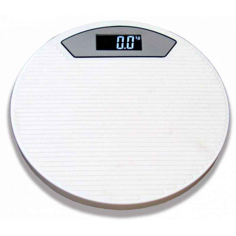 Weightrolux Digital Display Body Weighing Scale, ABS-Round-White