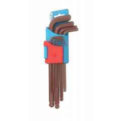 Taparia 10 Pcs Long Ball Point Allen Keys Set in Hanger Packing, KBHI 10L (Pack of 5)