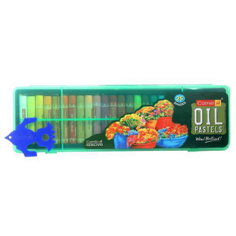 Camlin 25 Shades Oil Pastel with Reusable Plastic, 4329525