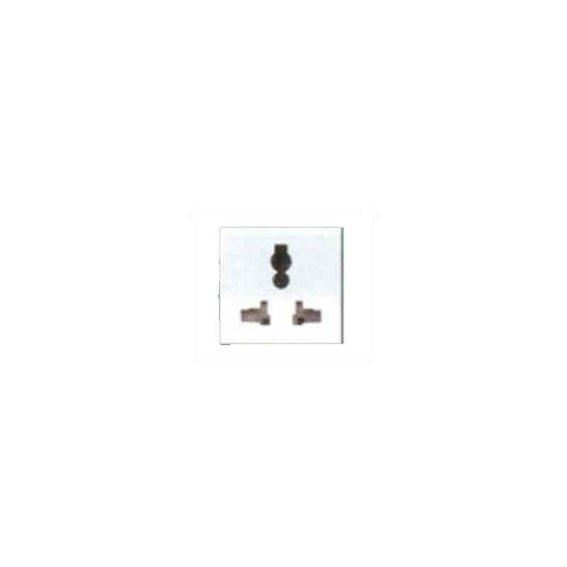 Anchor Woods 6A-10A-13A Combi Socket(Pack of 10), 60112