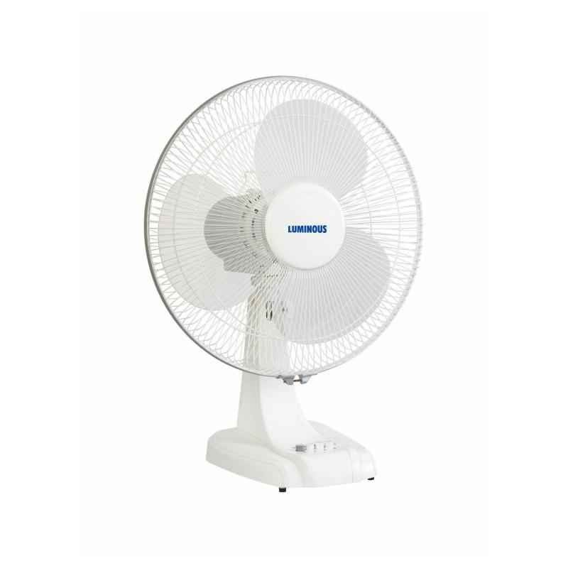 Luminous Mojo Plus 1300rpm 3 Blades White Table Fan, Sweep: 400 mm