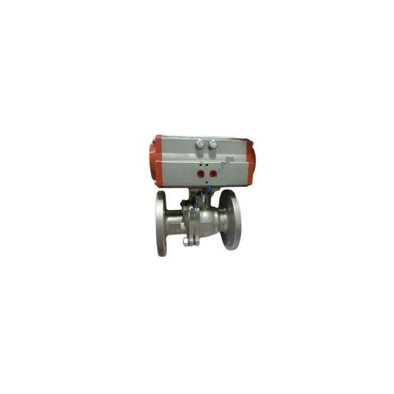 Techno 1-1/2Inch SS316 Double Acting Actuator With Flange Ball Valve, DN 40 BV2 - FE