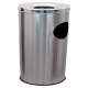 SBS 31 Litre Stainless Steel Ash Can Bin, Size: 10x24 inch