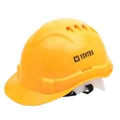 Heapro Yellow Ratchet Type Safety Helmet, VR-0011 (Pack of 10)