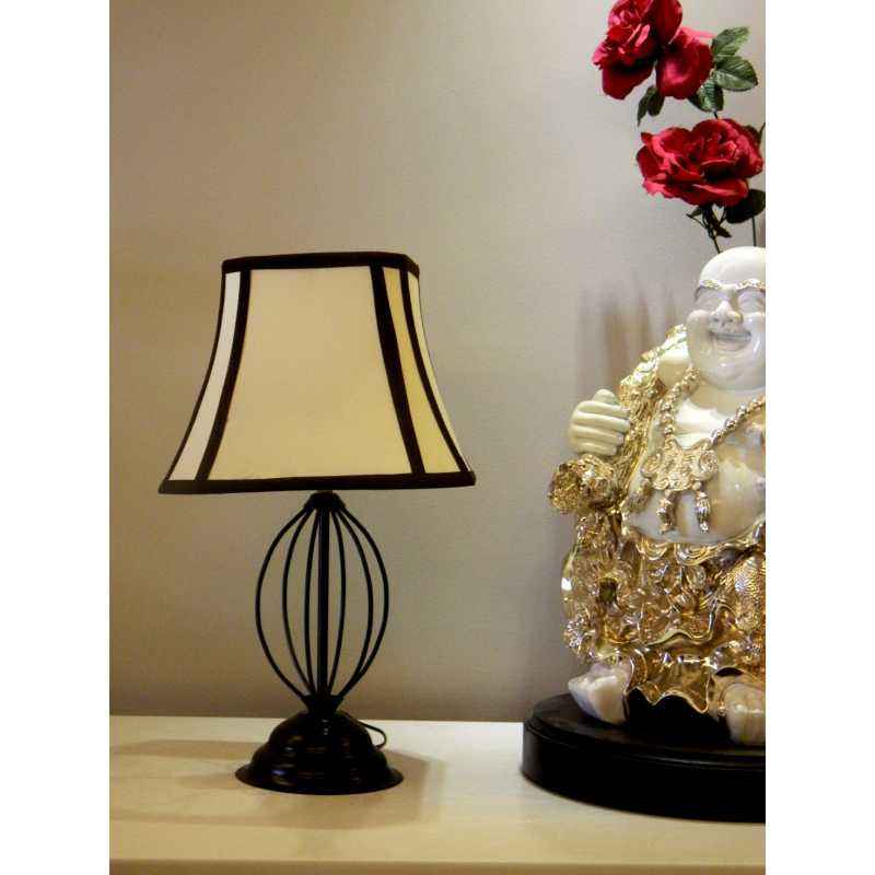 Tucasa Table Lamp with Stripe Shade, LG-566, Weight: 450 g