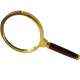 Stealodeal 90mm Maroon & Gold Magnifying Glass, Magnification: 10X